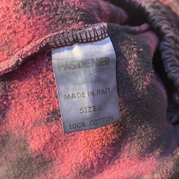 “Pas De Mer” - We Are Vandals Plum Tie Dye sweatpants - Picture 5 of 6